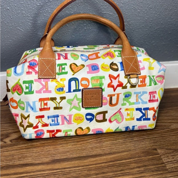 Dooney & Bourke Handbags - Dooney & Bourke Multicolor Canvas Satchel